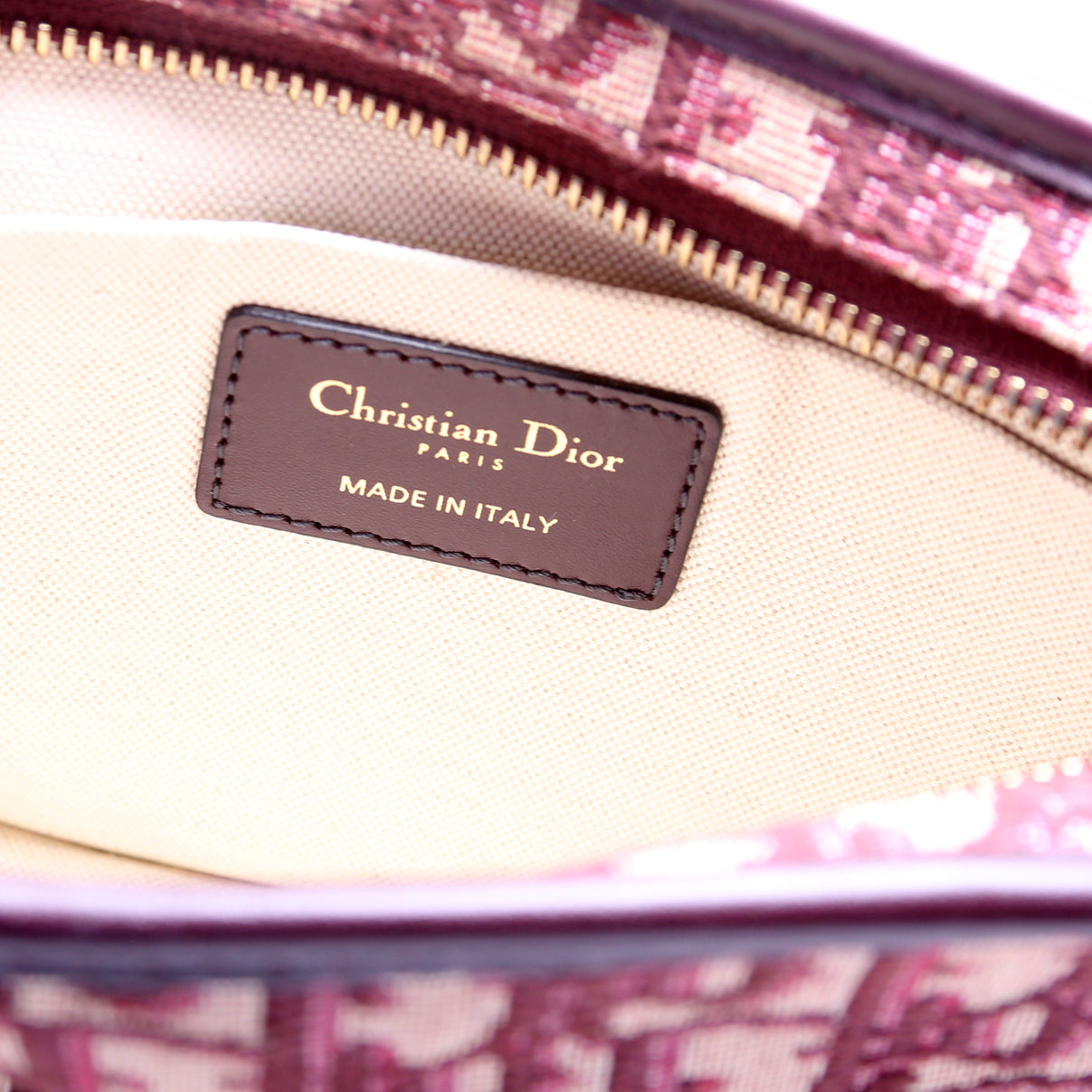 Oblique Diorquake Clutch Burgundy