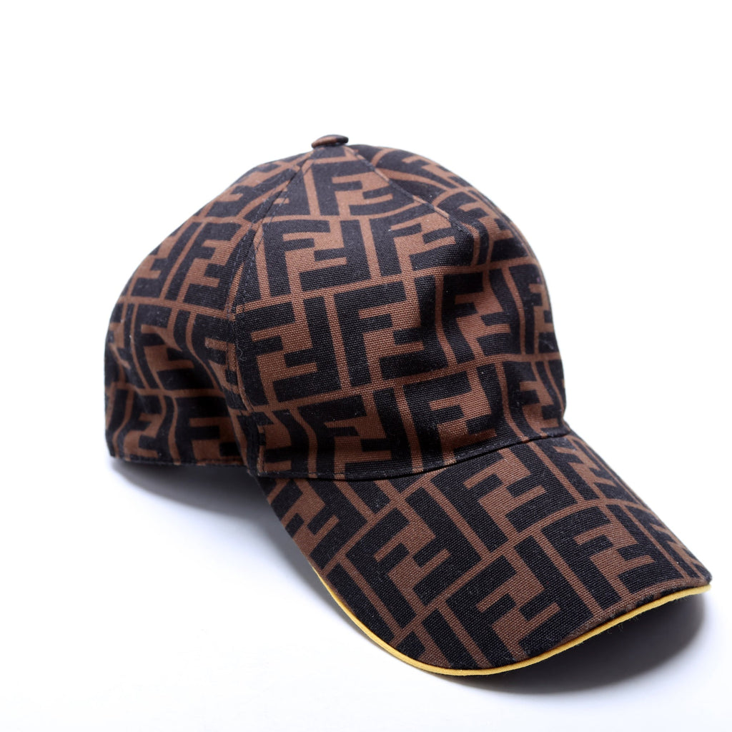 FXQ768 Baseball Cap Hat Size 58 Brown/Black
