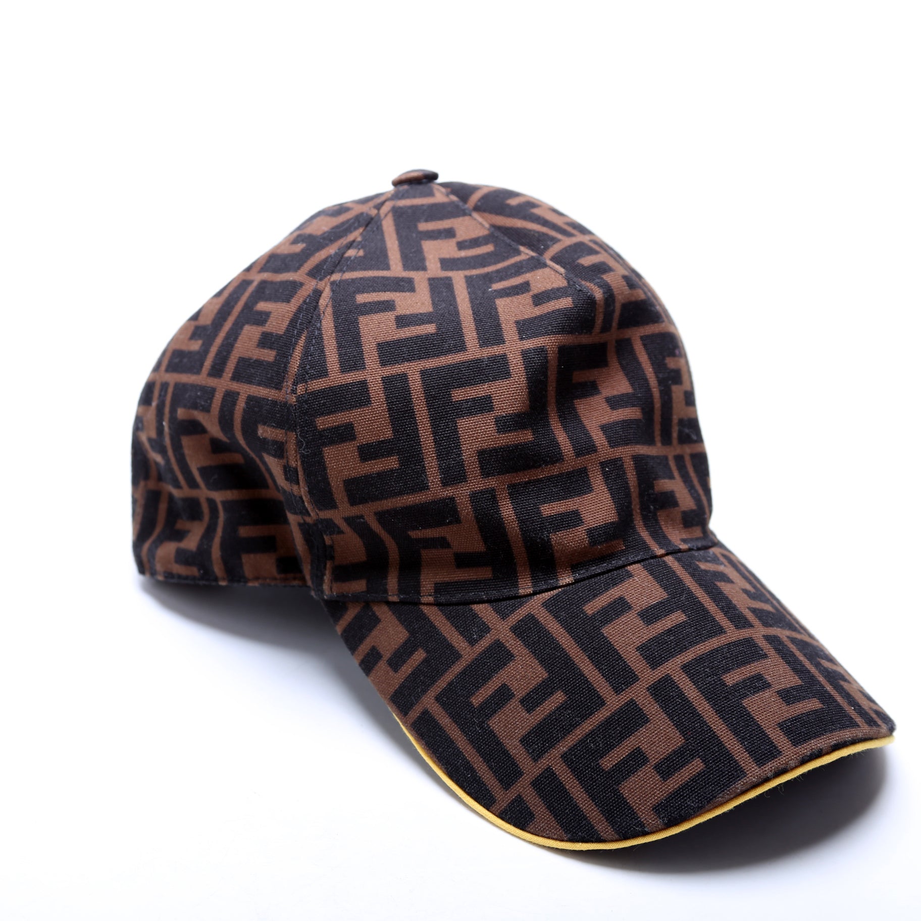 FXQ768 Baseball Cap Hat Size 58 Brown/Black