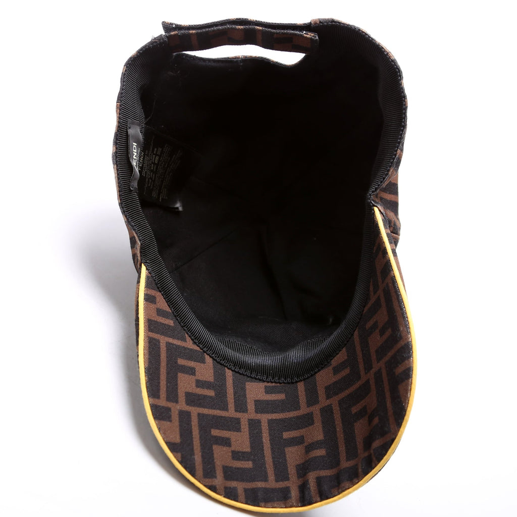 FXQ768 Baseball Cap Hat Size 58 Brown/Black