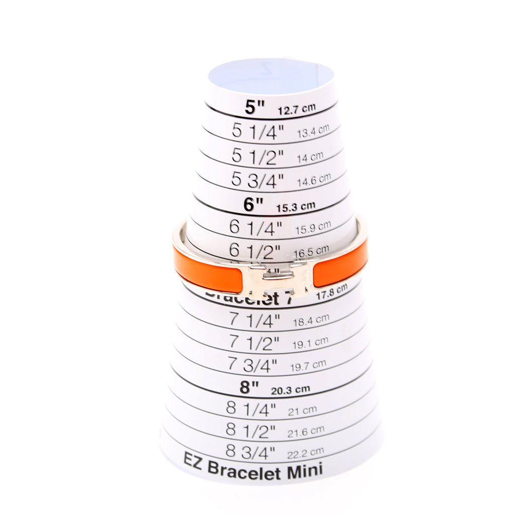 Clic Clac Narrow GM Bracelet Silver/Orange