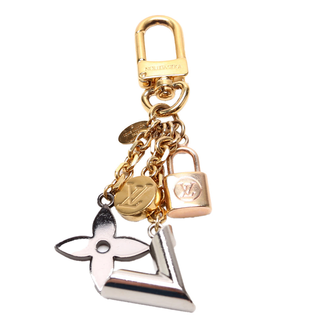 Kaleido V Bag Charm Gold/Silver
