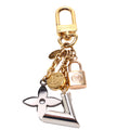 Kaleido V Bag Charm Gold/Silver