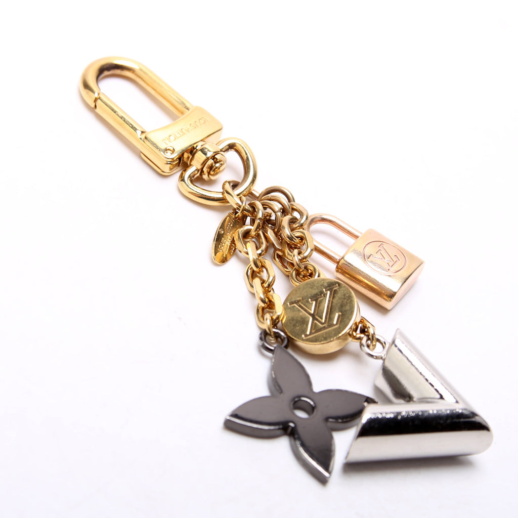 Kaleido V Bag Charm Gold/Silver