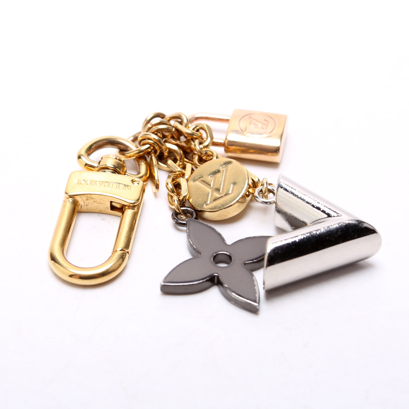 Kaleido V Bag Charm Gold/Silver