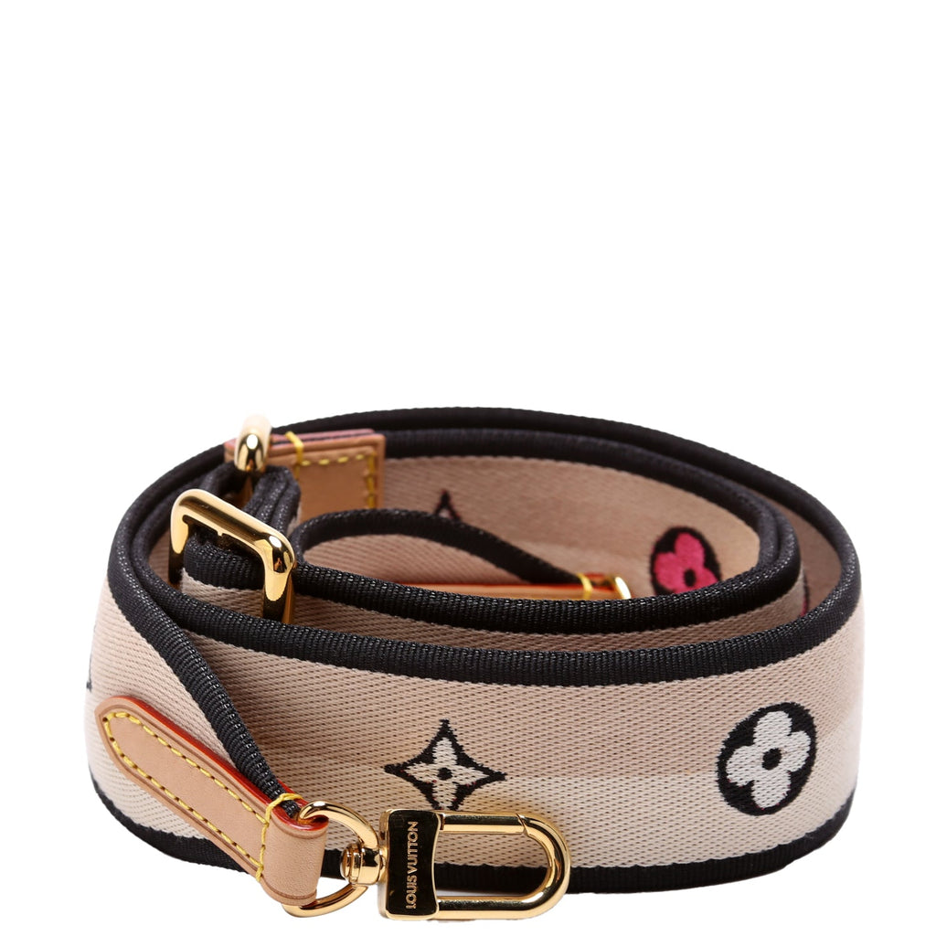 Bandoulier Speedy 20 Monogram Strap Beige/Black