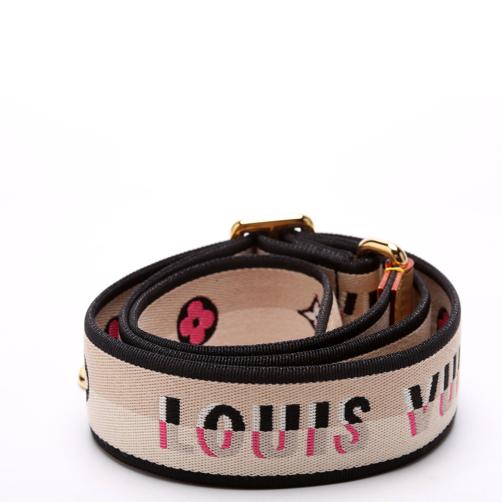 Bandoulier Speedy 20 Monogram Strap Beige/Black
