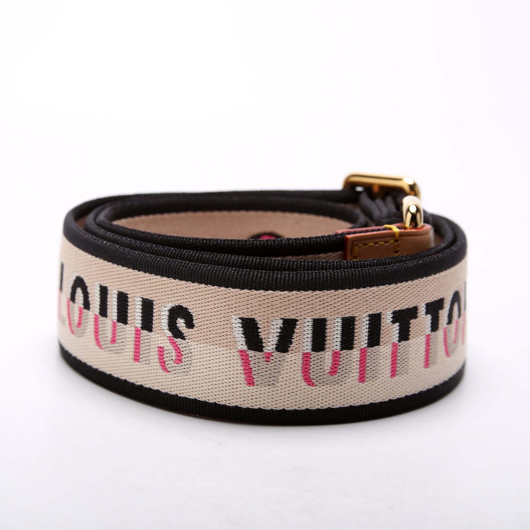 Bandoulier Speedy 20 Monogram Strap Beige/Black