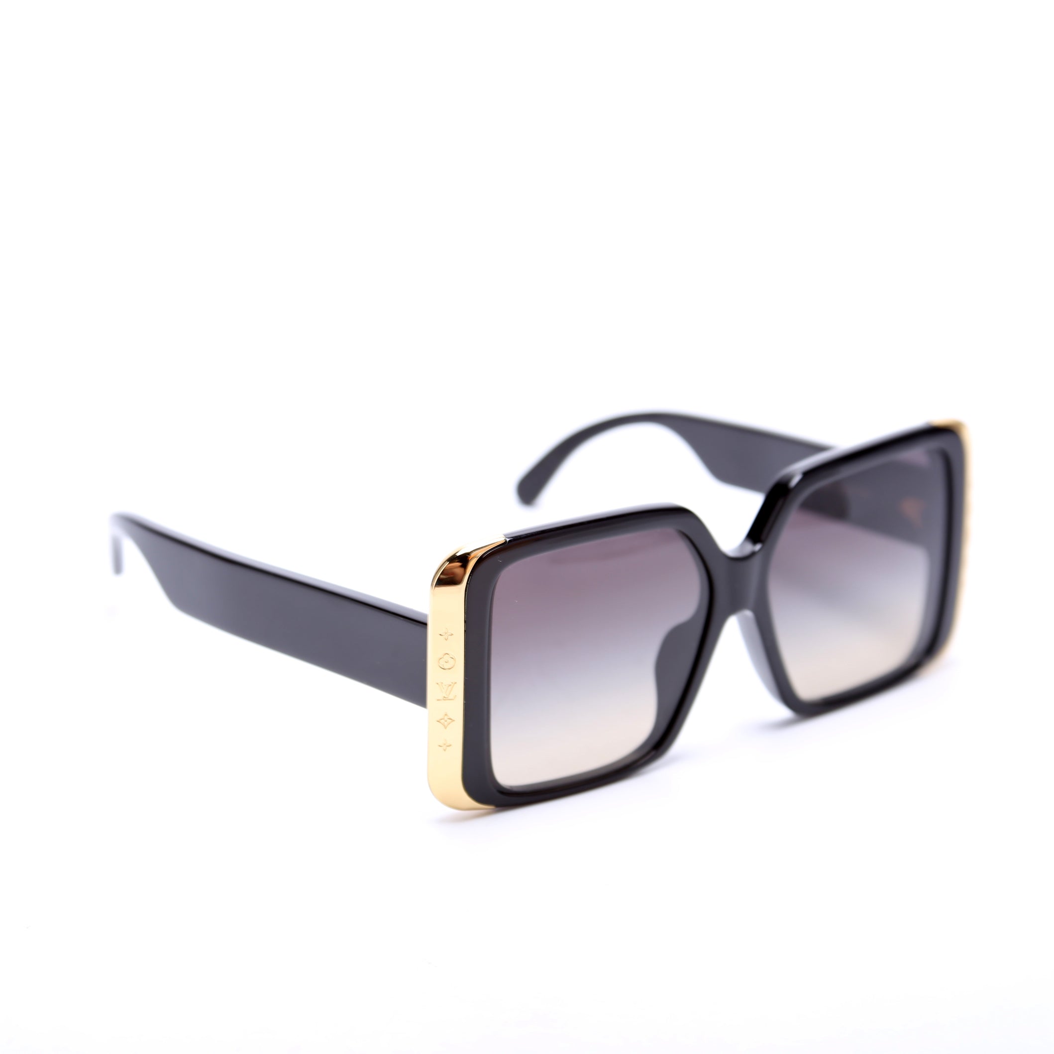 Z1664E Moon Square Sunglasses Black/Gold