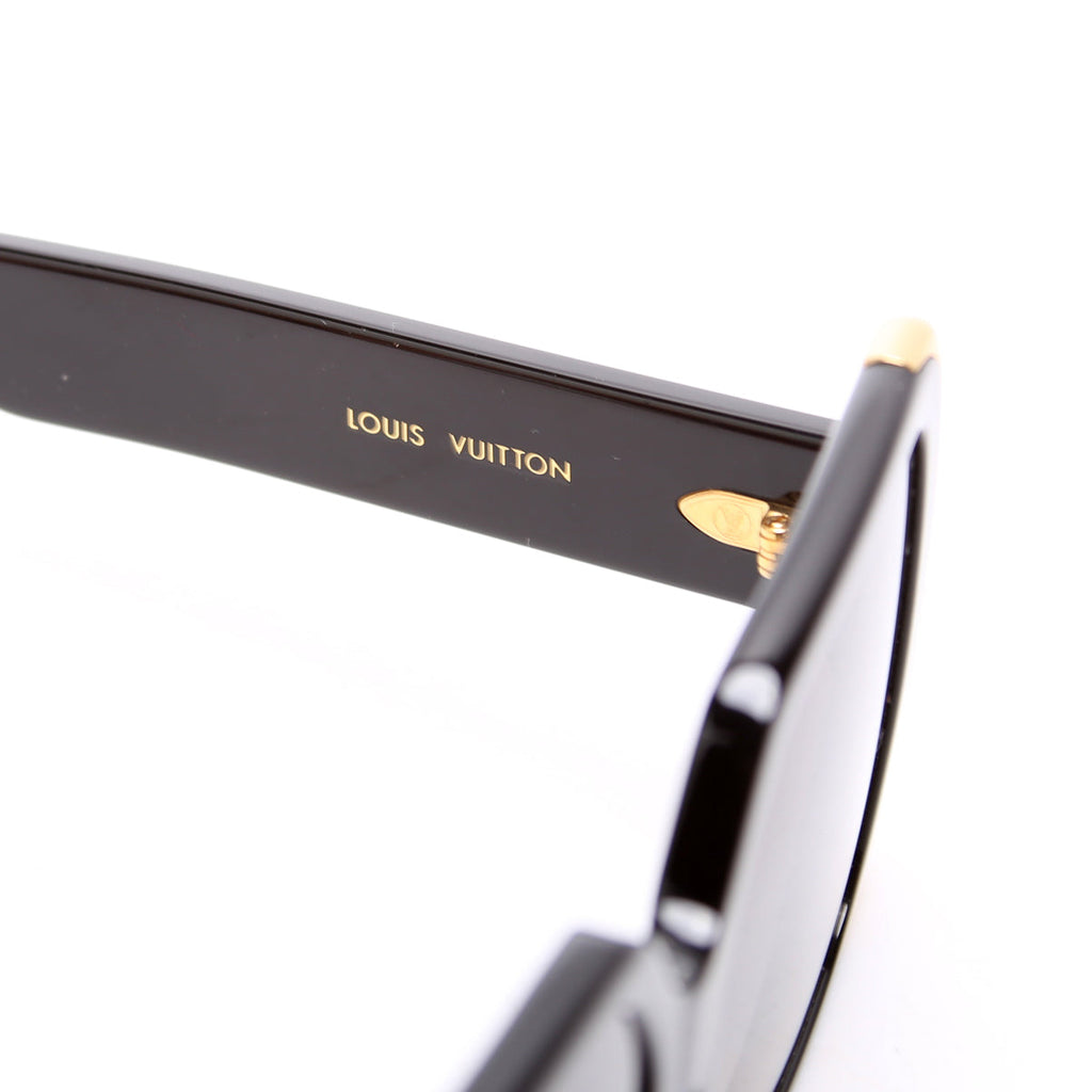 Z1664E Moon Square Sunglasses Black/Gold