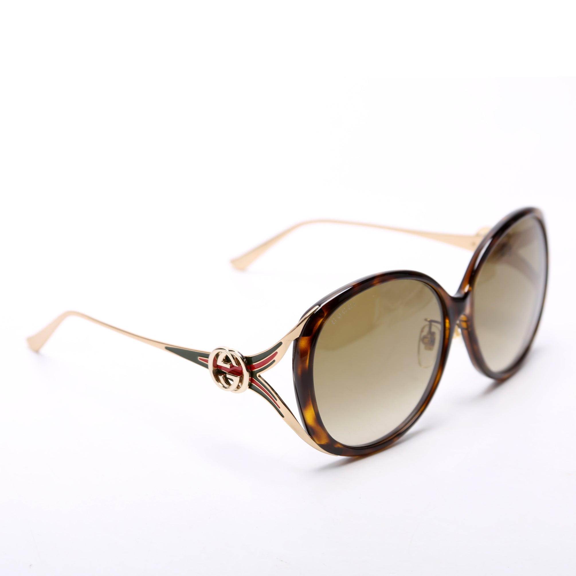 GG0226SK Oversized Sunglasses Brown/Gold