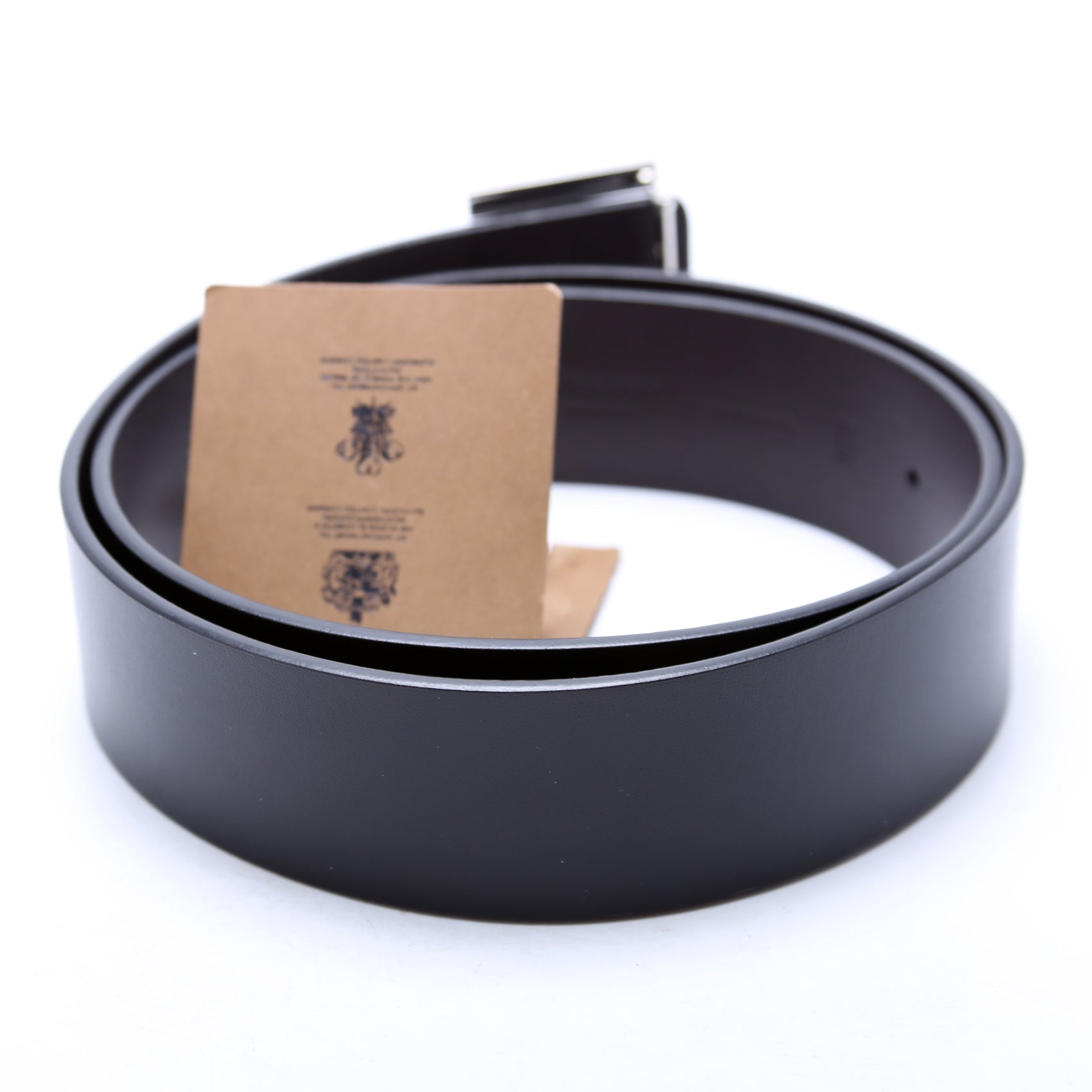 TB Logo Leather Reversible Belt Size 80/32 Black