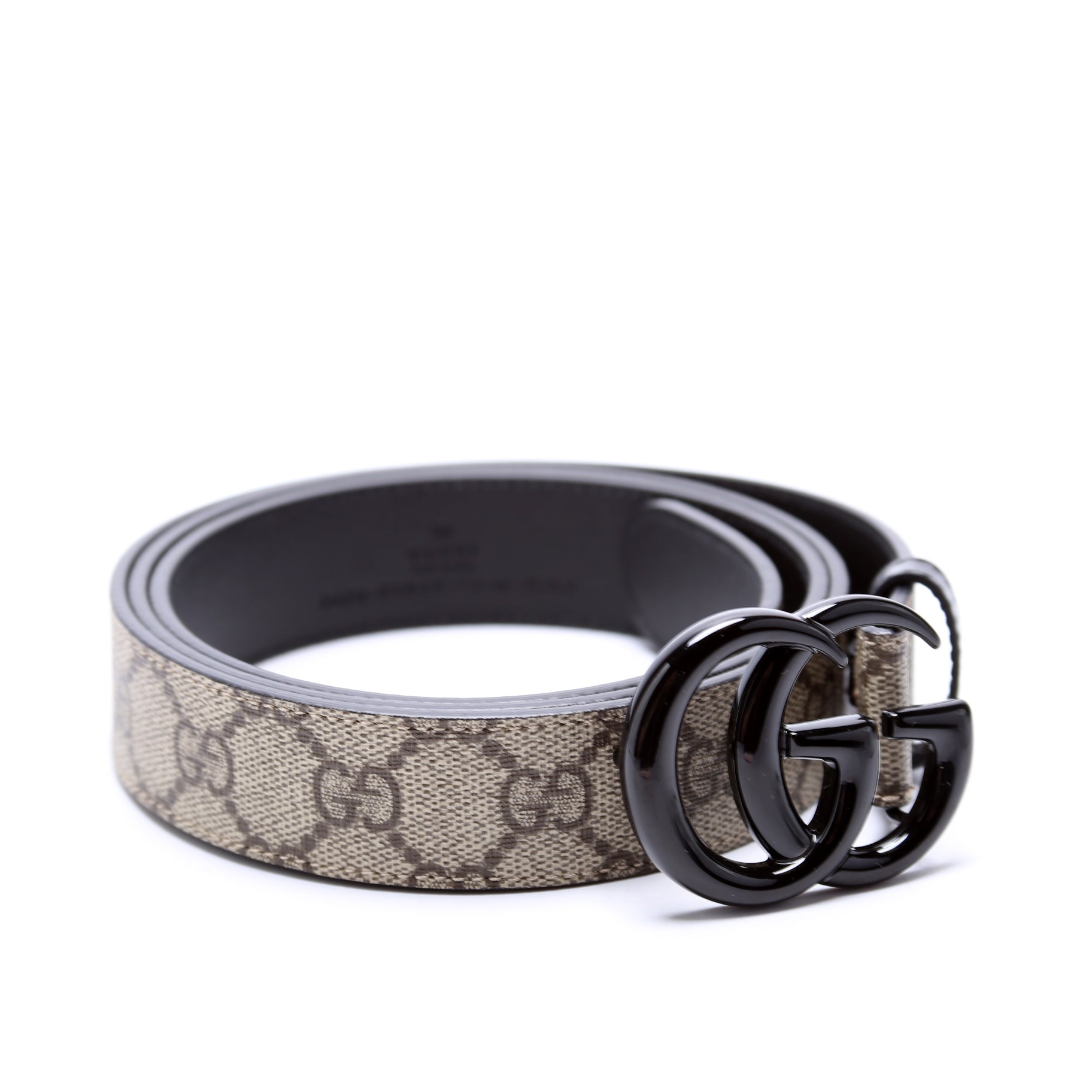 414516 GG Marmont Belt Size 115/46 Beige/Black