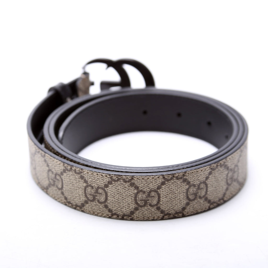 414516 GG Marmont Belt Size 115/46 Beige/Black