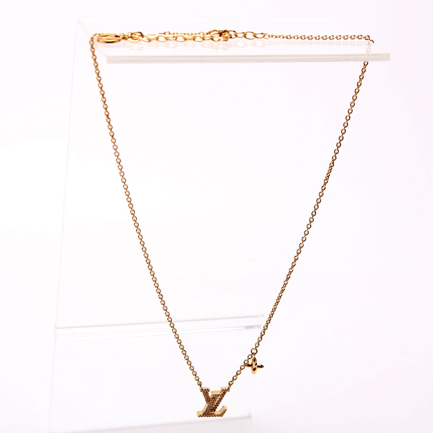 LV Iconic With Crystals Necklace Gold
