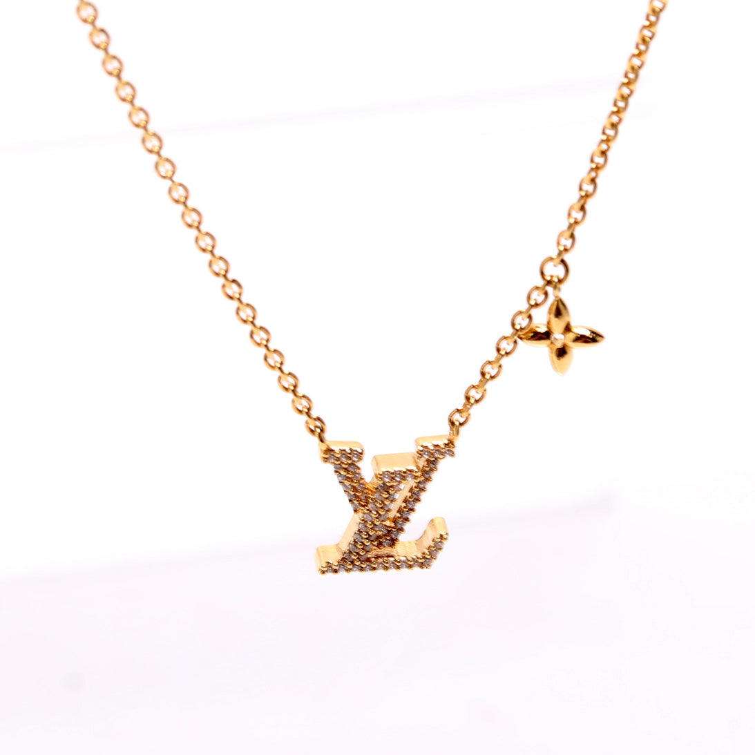 LV Iconic With Crystals Necklace Gold