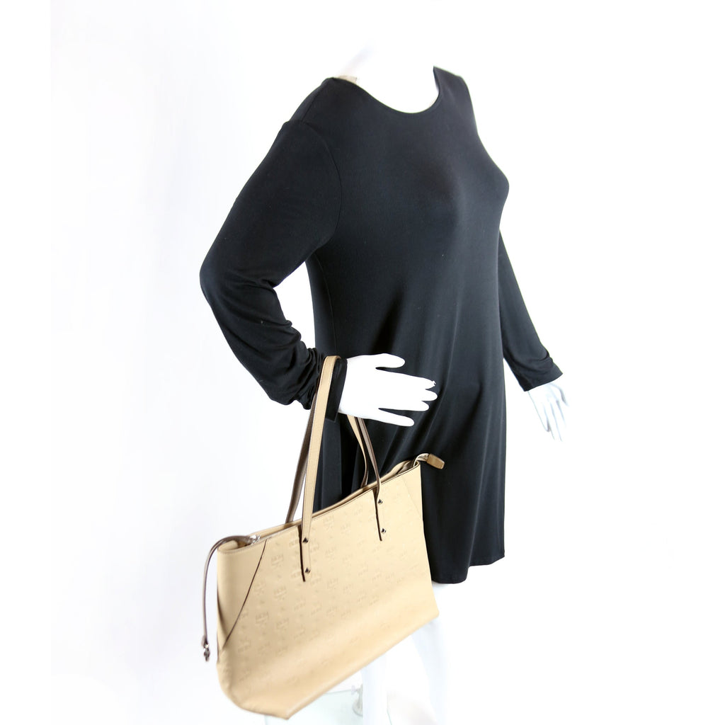 Klara Medium Shopper Tote Ottomar Calfskin Tan
