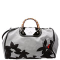 191066 Bamboo Gingham Canvas Extra Large Shopper Tote