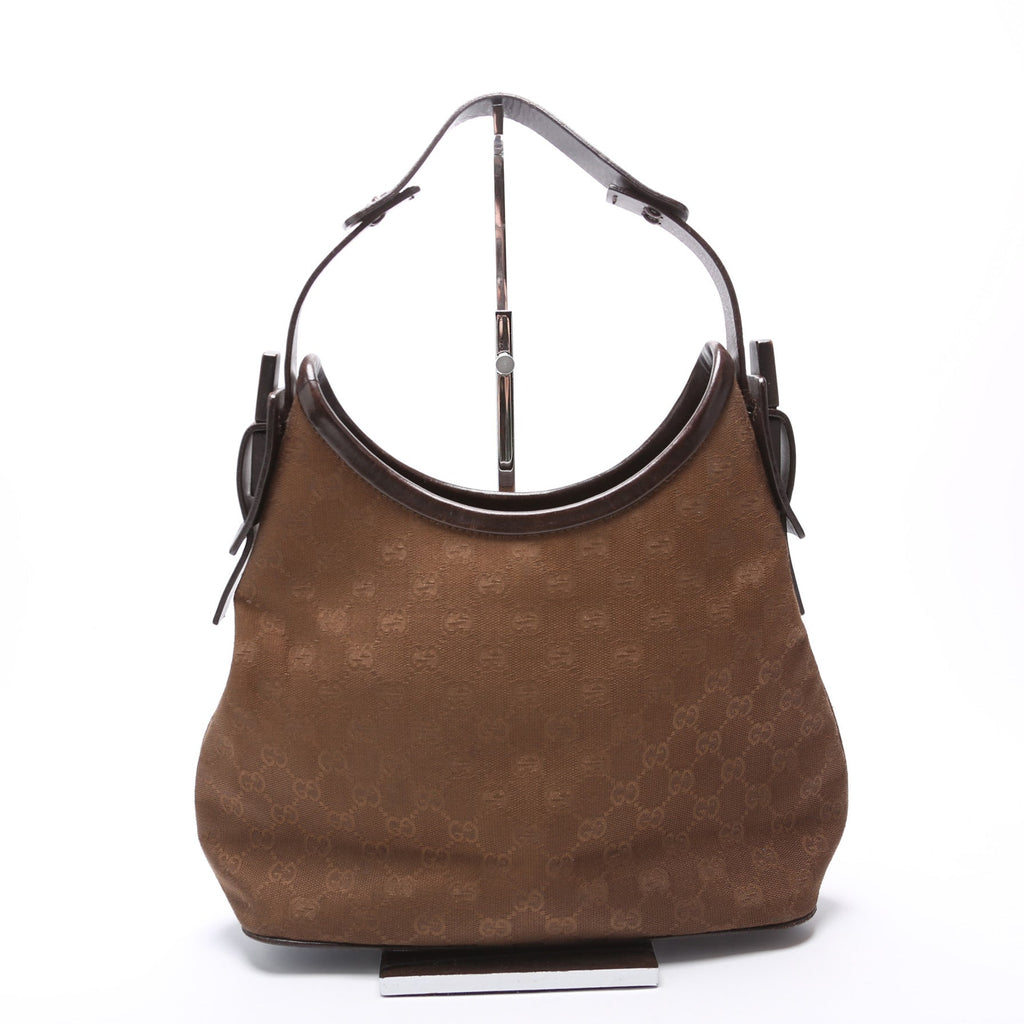 107752 GG Canvas Small Hobo Brown