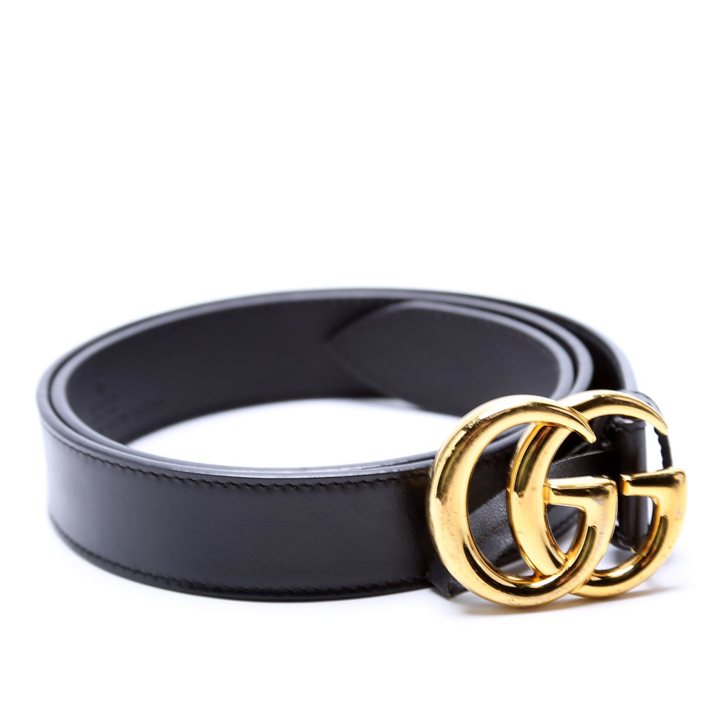 414516 GG Marmont Belt Size 85/34 Black