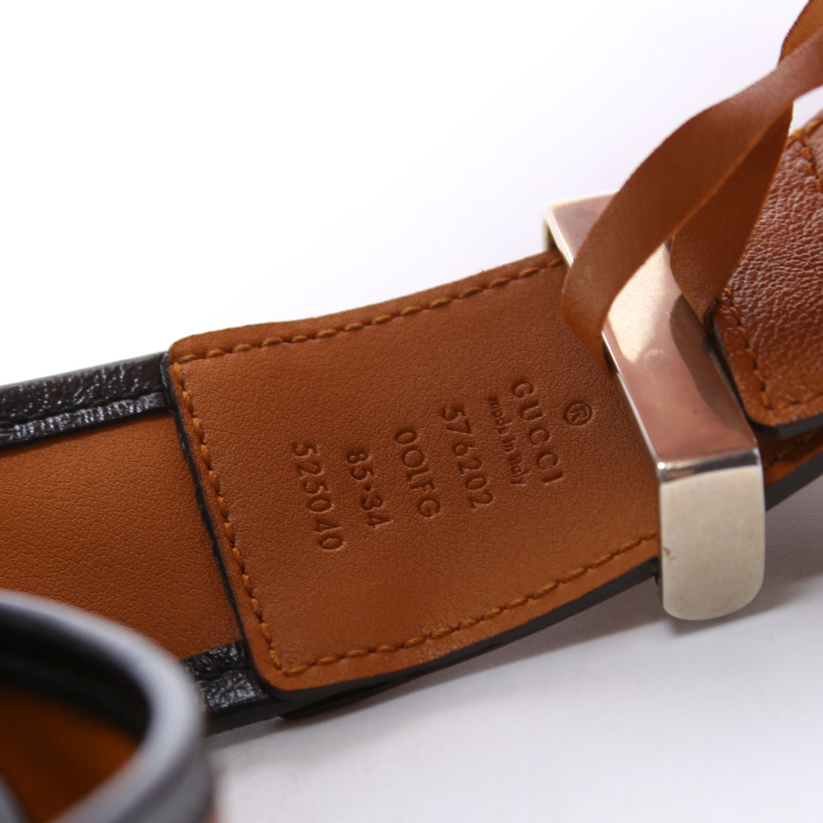 576202 GG Marmont Torchon Belt Size 85/34 Tan/Black