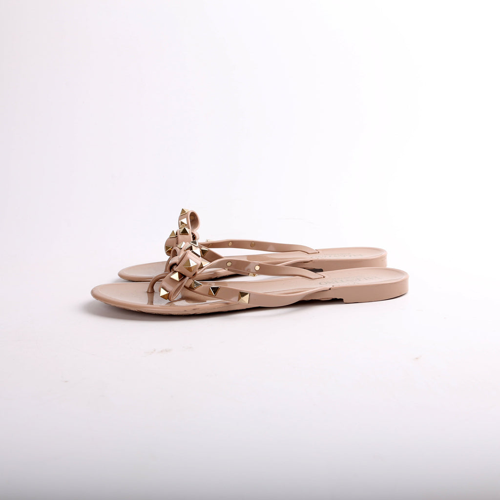 Rockstud Jelly Flip Flops Size 39