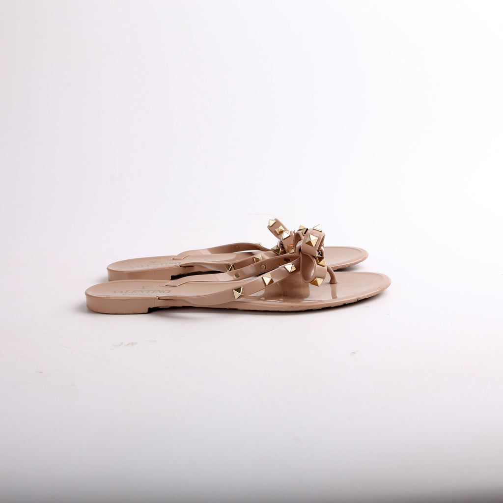 Rockstud Jelly Flip Flops Size 39