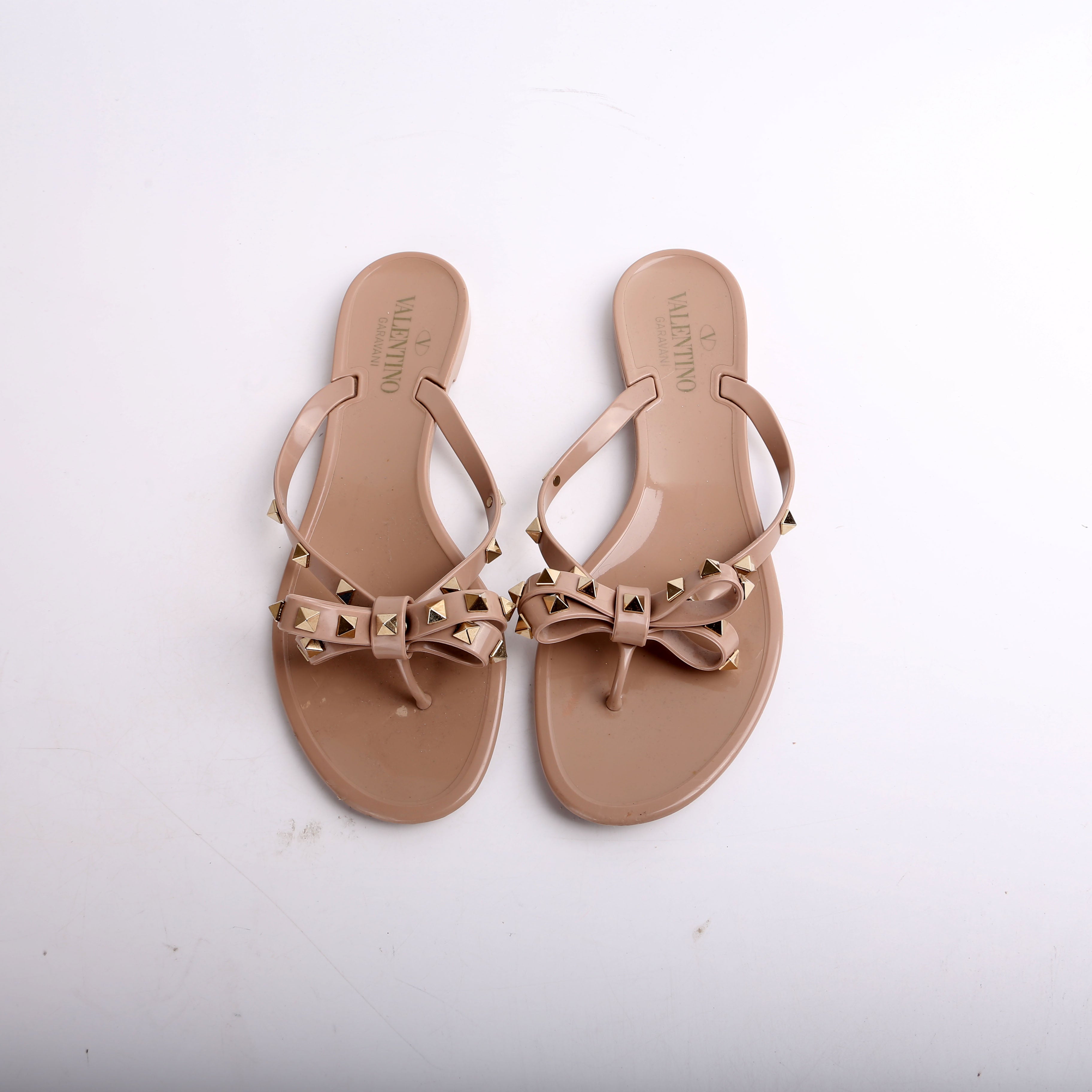 Rockstud Jelly Flip Flops Size 39