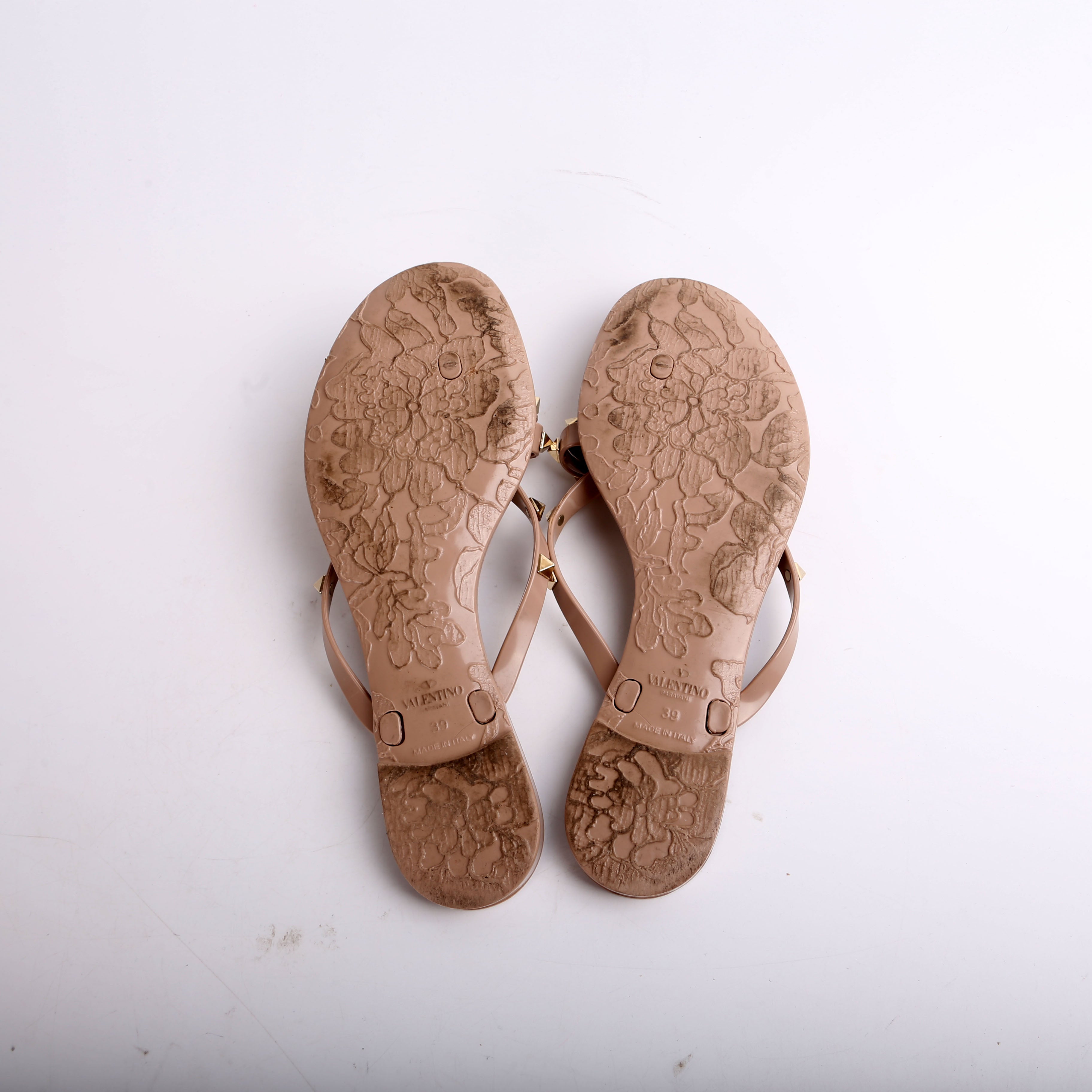 Rockstud Jelly Flip Flops Size 39