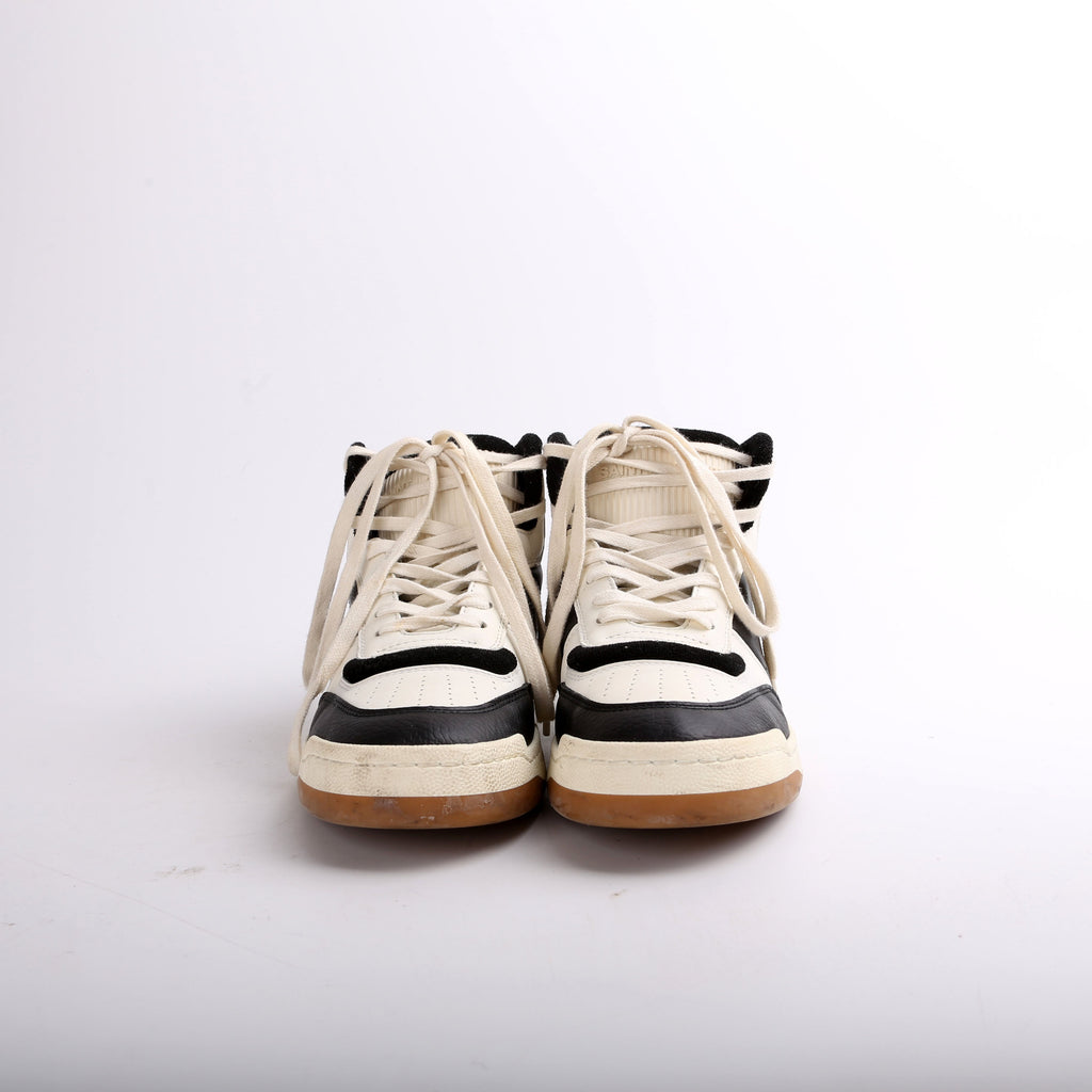 SAINT LAURENT Colour Block High Top Sneakers Size 39