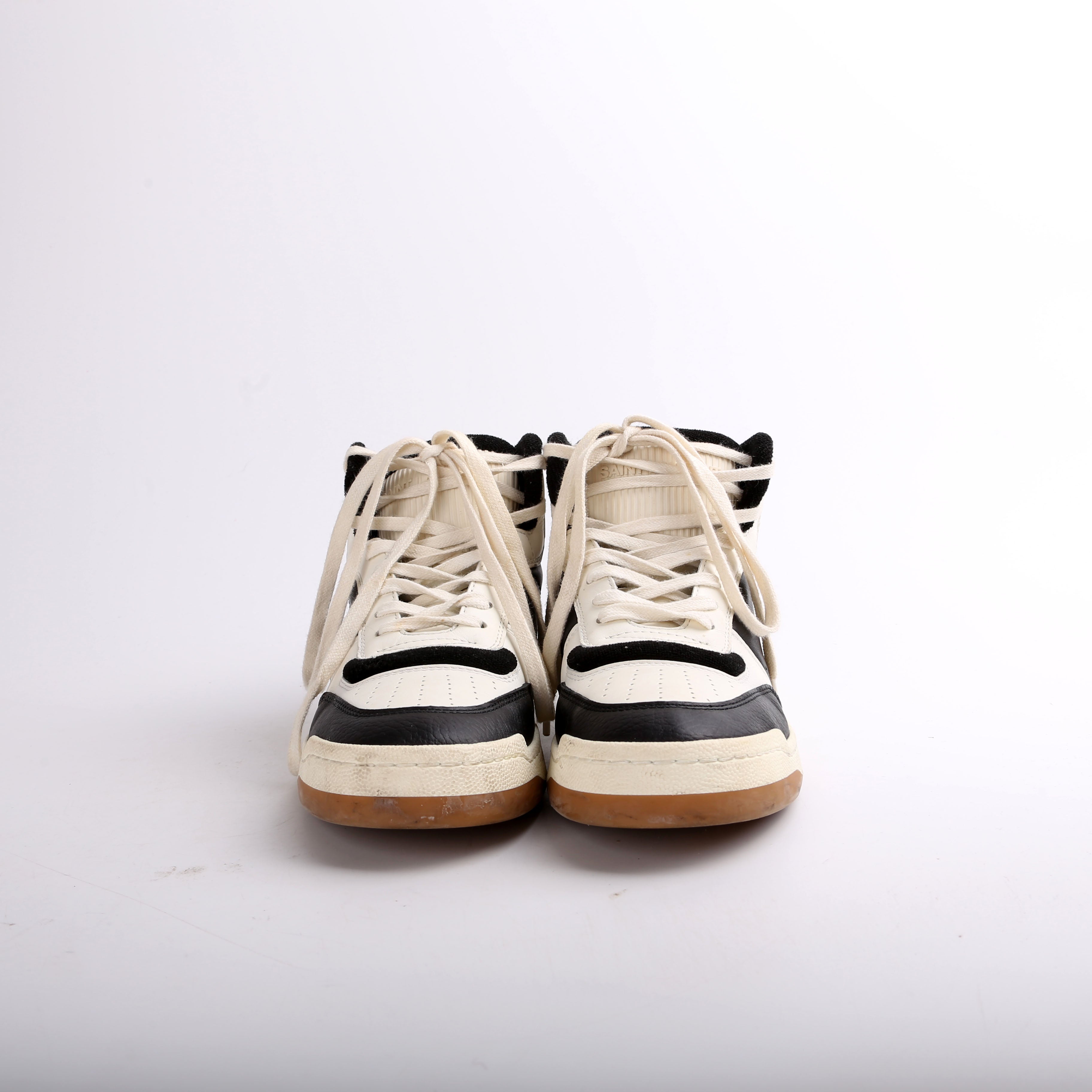 SAINT LAURENT Colour Block High Top Sneakers Size 39