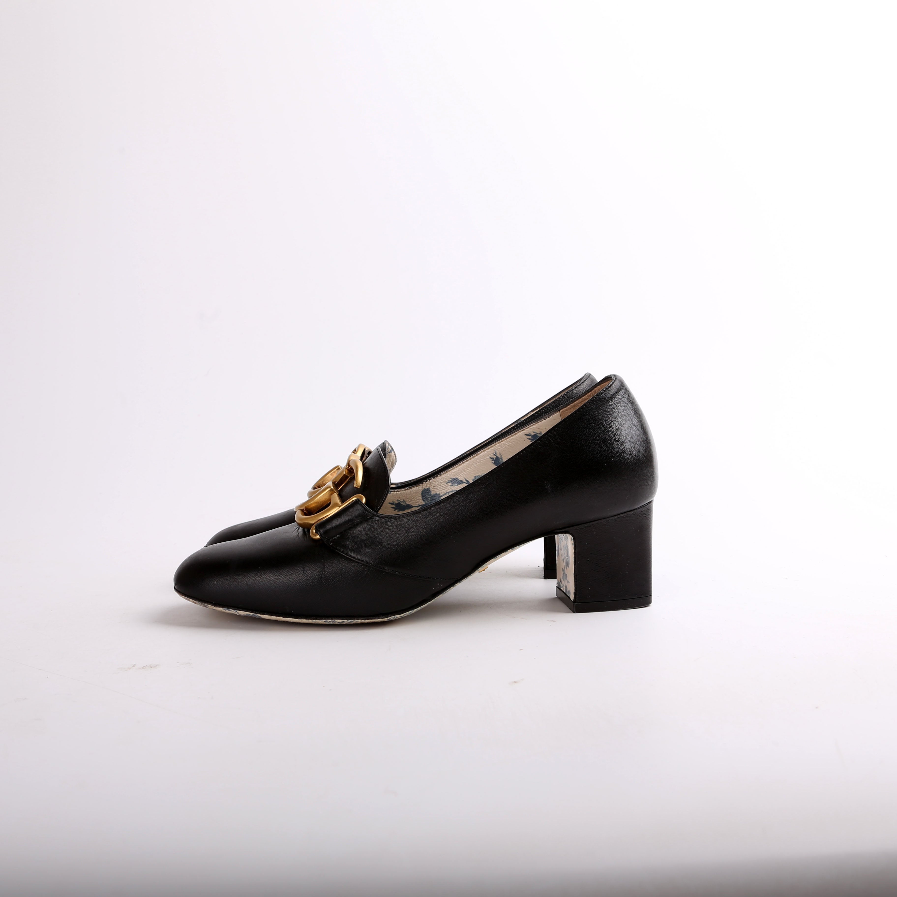 Gucci Victoire 55MM Loafer Pumps Size 36.5