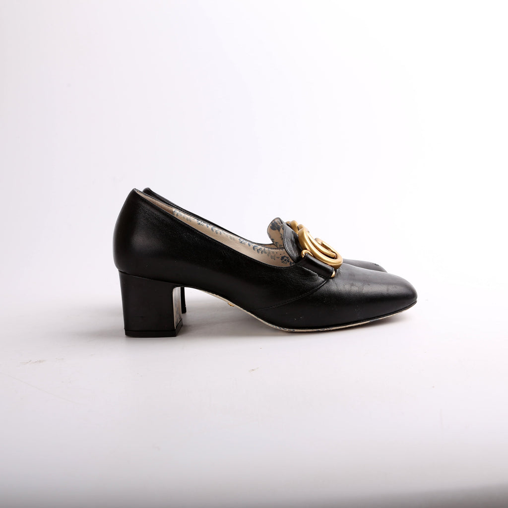 Gucci Victoire 55MM Loafer Pumps Size 36.5