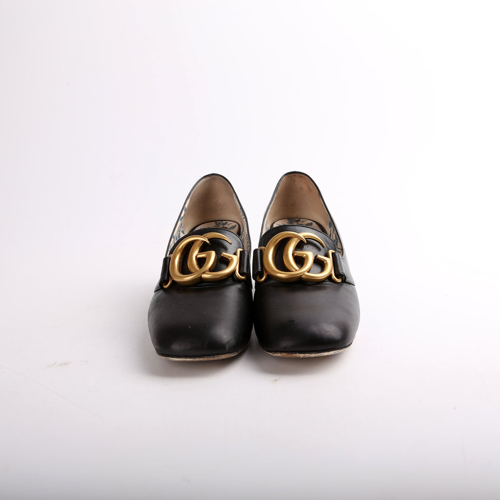 Gucci Victoire 55MM Loafer Pumps Size 36.5