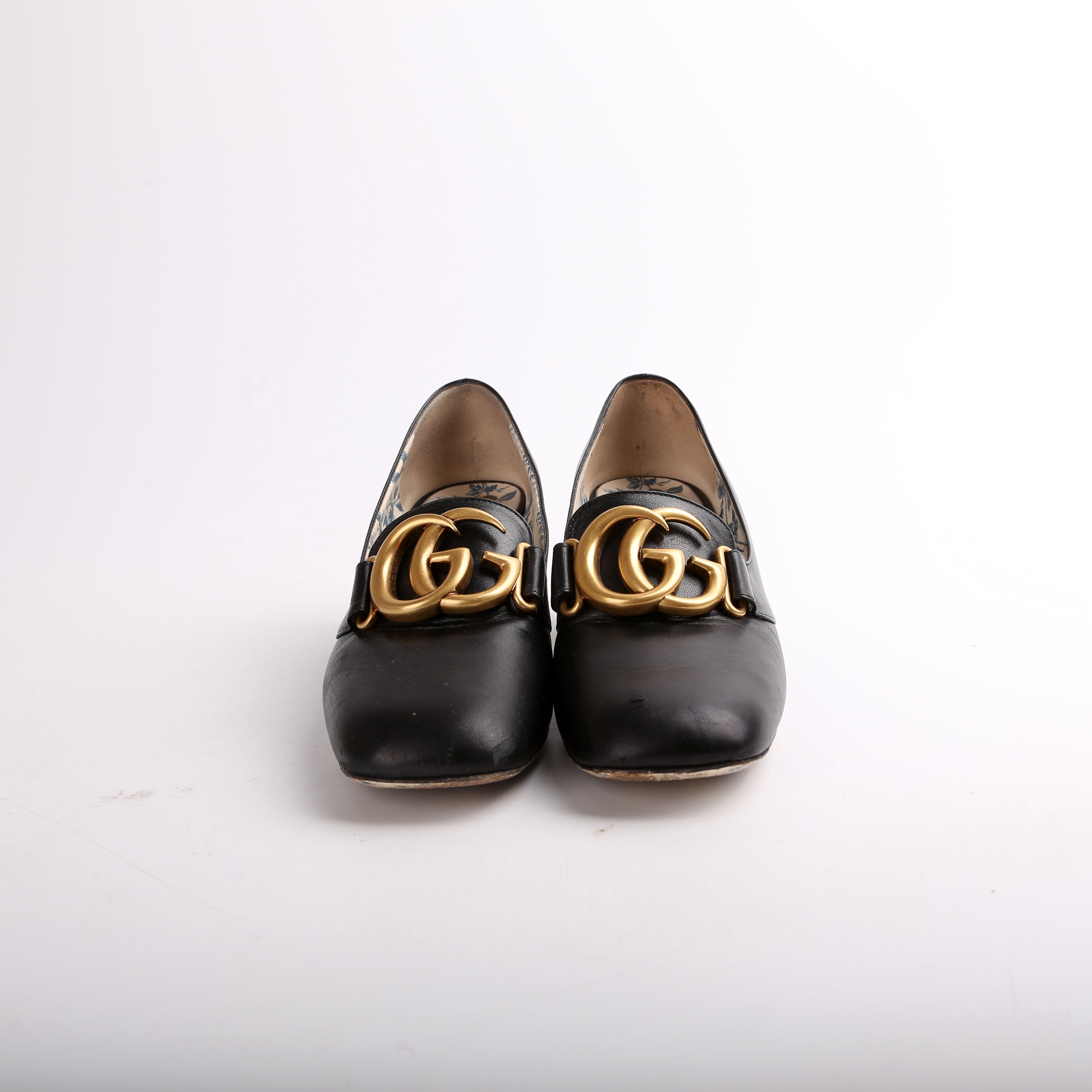 Gucci Victoire 55MM Loafer Pumps Size 36.5