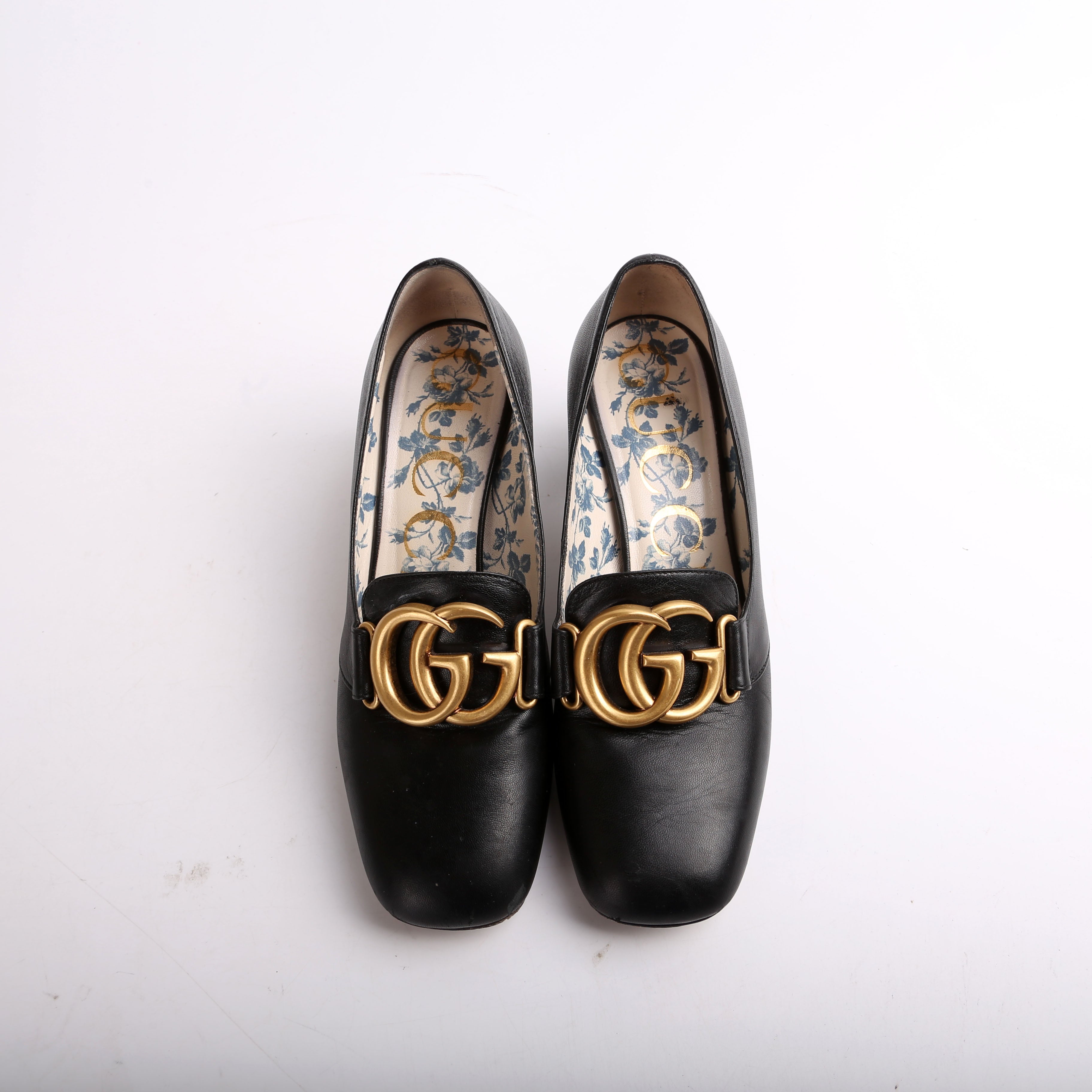 Gucci Victoire 55MM Loafer Pumps Size 36.5