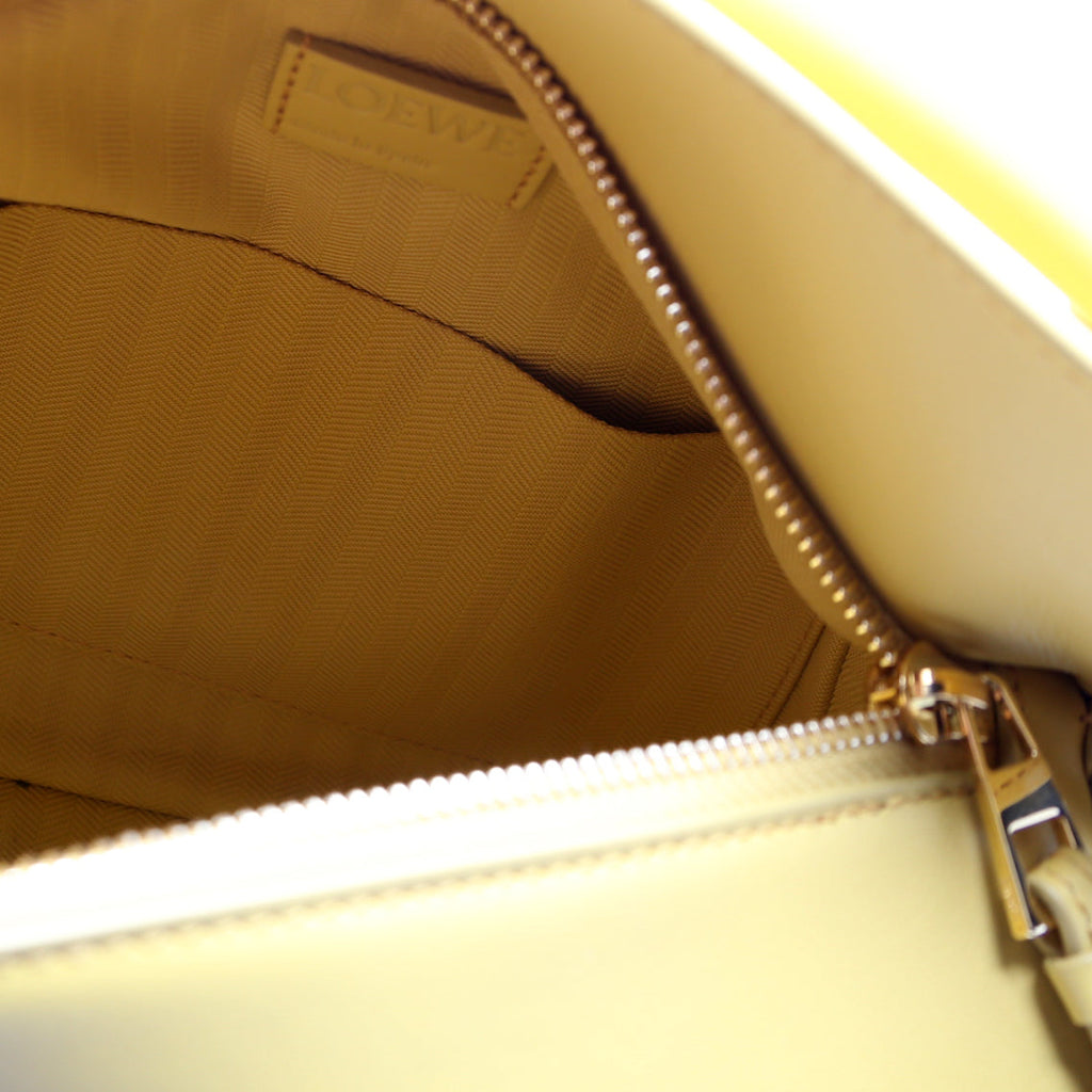 Puzzle Edge Bag Monochrome Calfskin Small Yellow