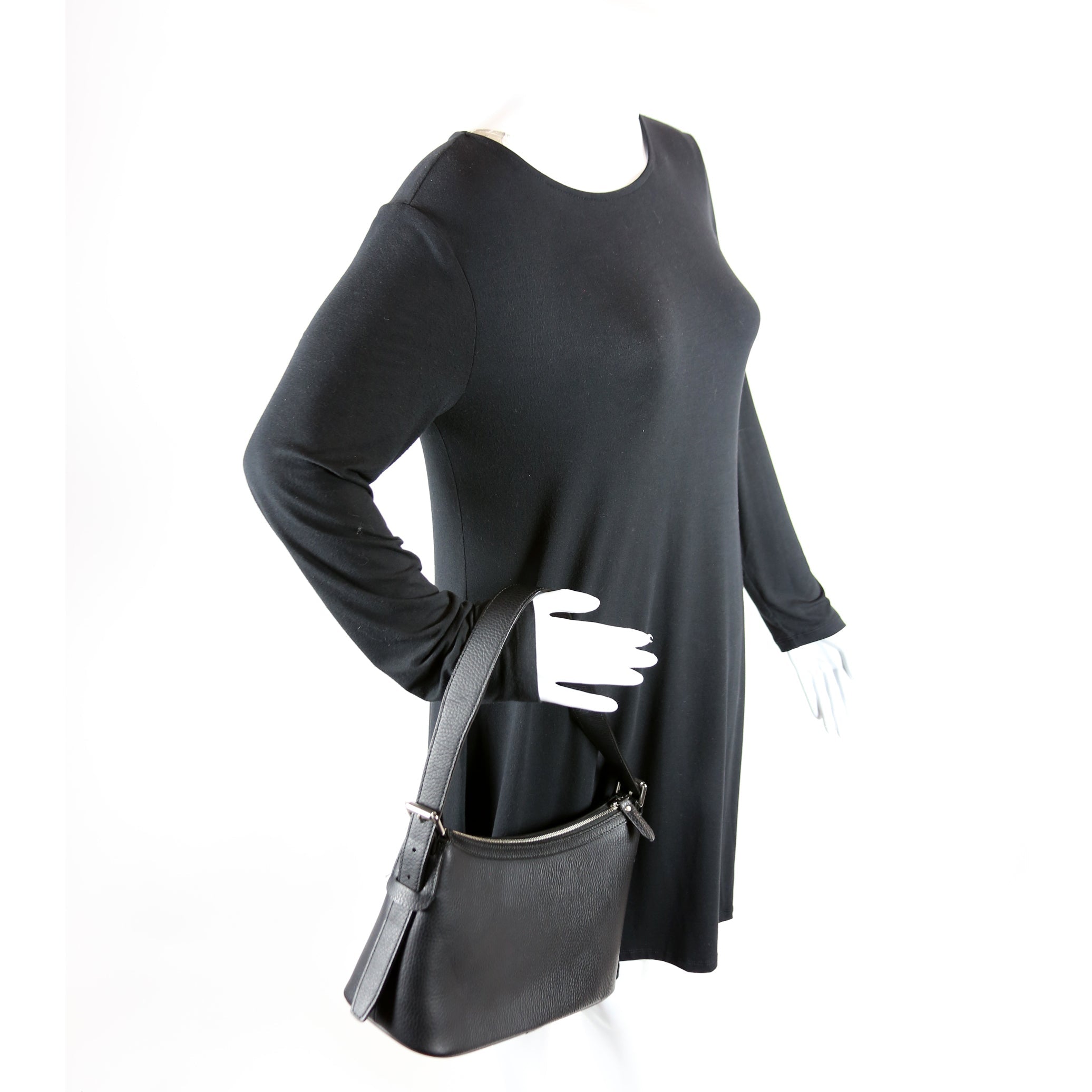 Hobo Small Leather Black