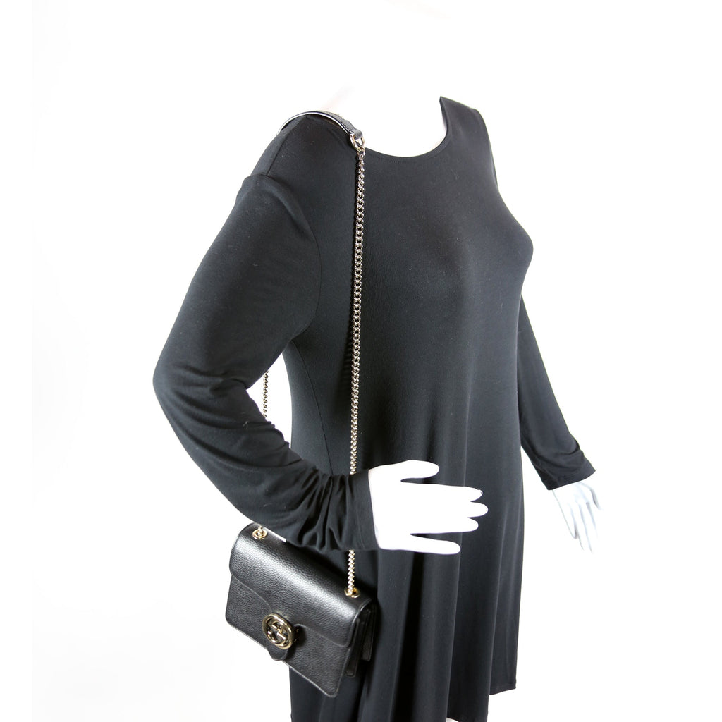 510304 Interlocking Small Crossbody Black