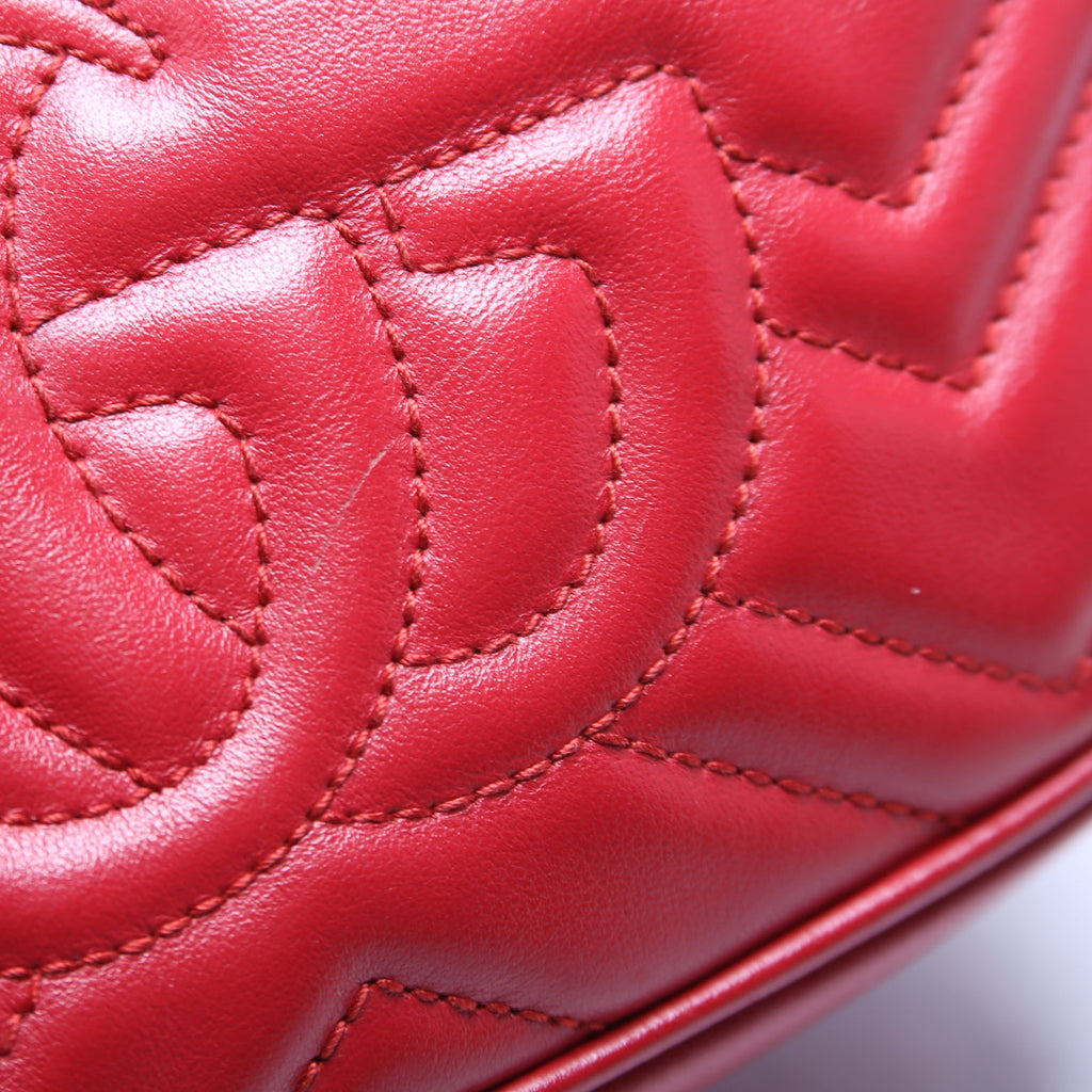Gucci Marmont Mini Camera Bag 448065 Red
