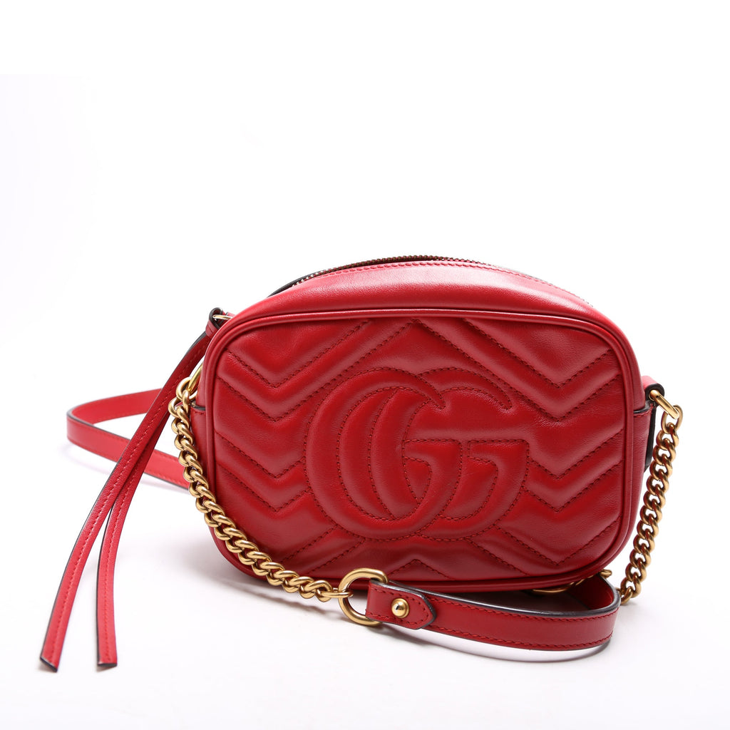 Gucci Marmont Mini Camera Bag 448065 Red