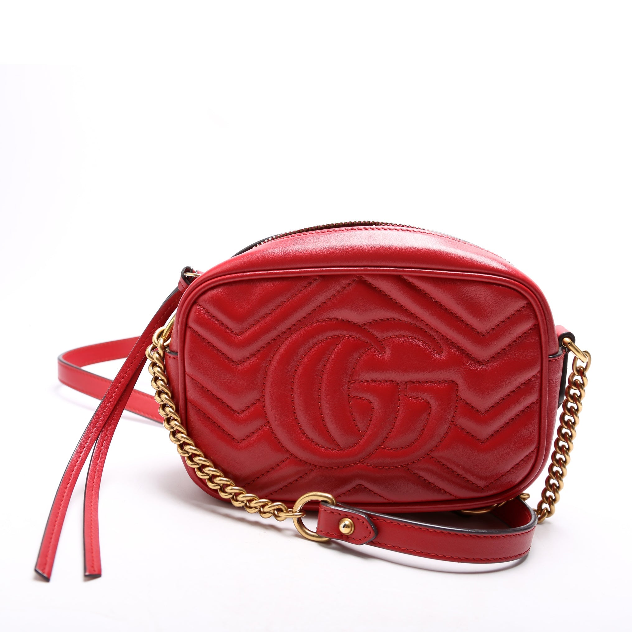 Gucci Marmont Mini Camera Bag 448065 Red