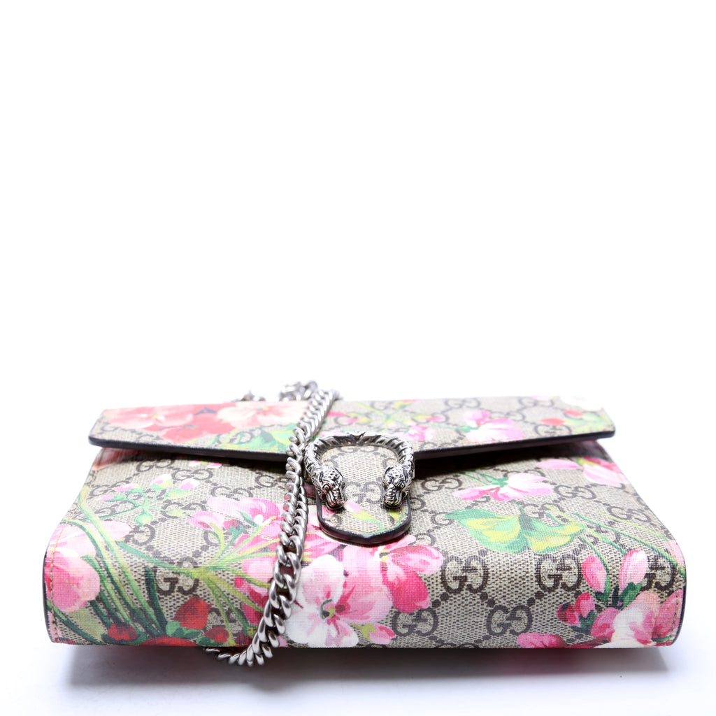 401231 Dionysus GG Blooms Mini Wallet Beige/Pink