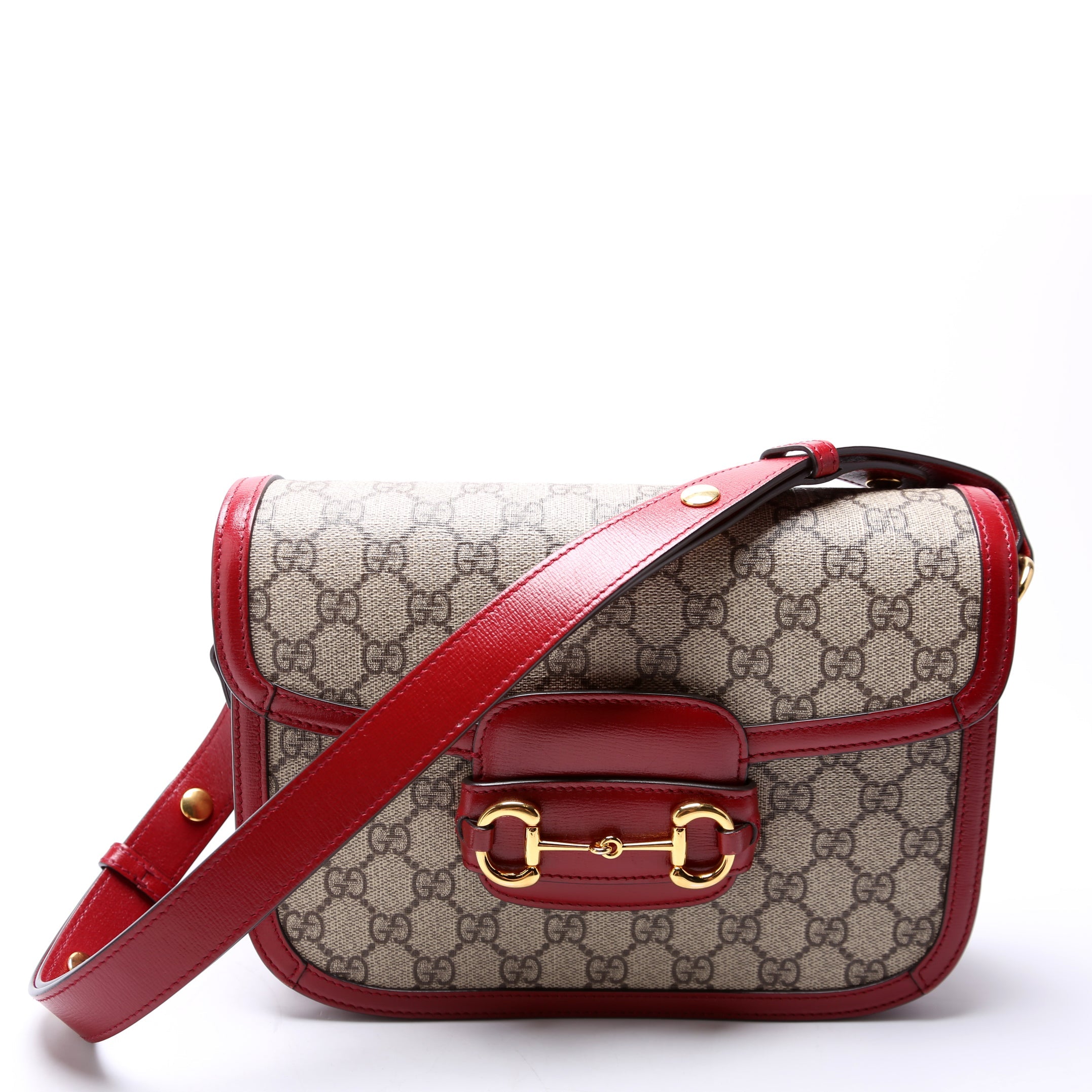 Gucci 602204 Horsebit 1955 Shoulder Bag Red