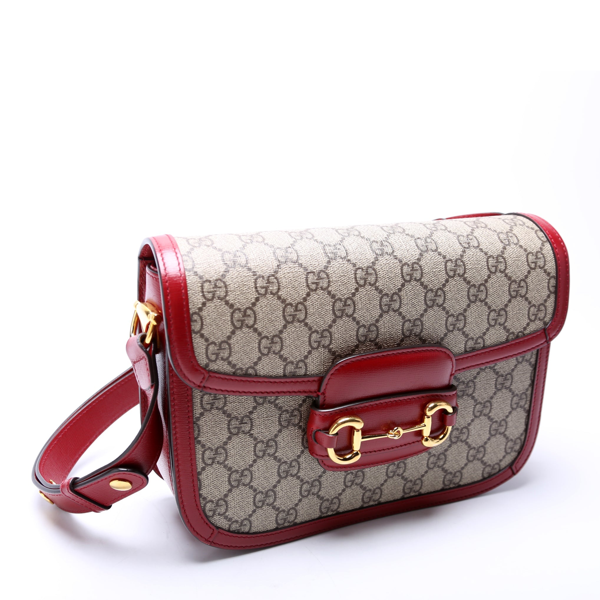 Gucci 602204 Horsebit 1955 Shoulder Bag Red