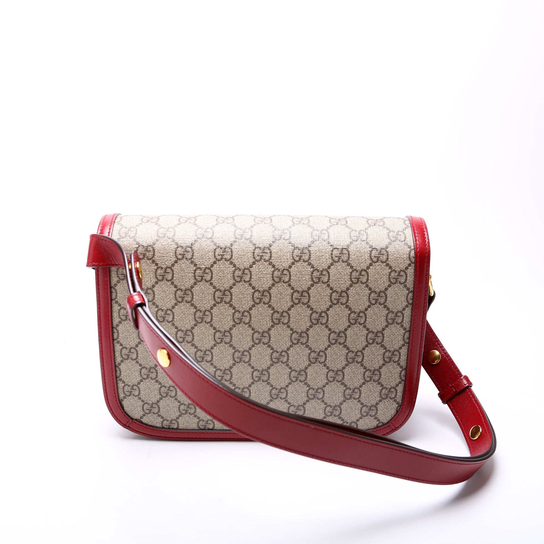 Gucci 602204 Horsebit 1955 Shoulder Bag Red