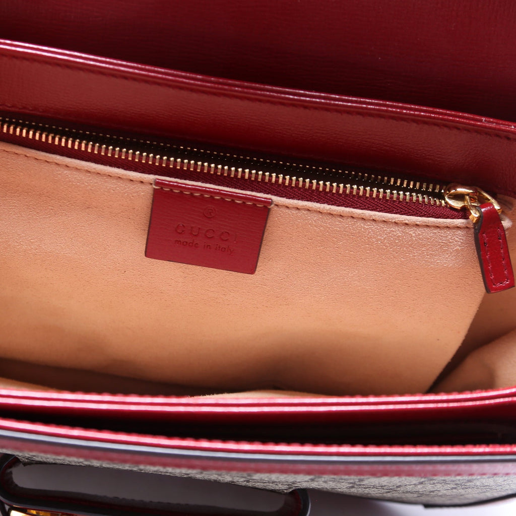 Gucci 602204 Horsebit 1955 Shoulder Bag Red