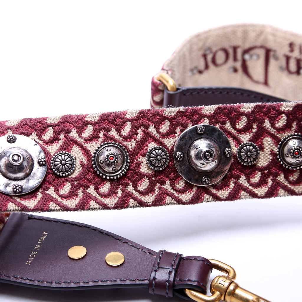 Dioraddict Oblique Flap Bag Burgundy