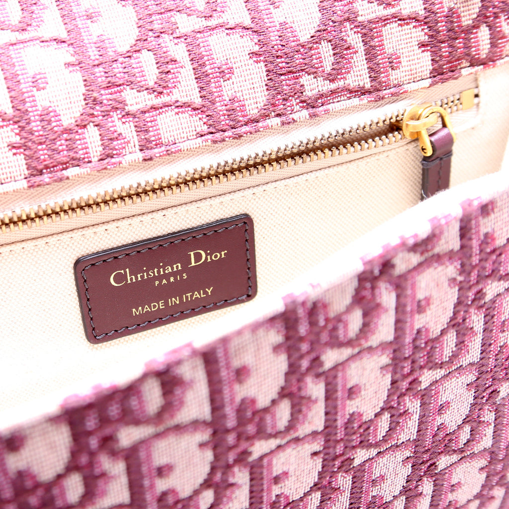 Dioraddict Oblique Flap Bag Burgundy