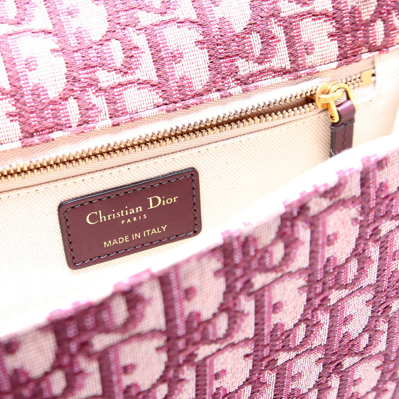 Dioraddict Oblique Flap Bag Burgundy